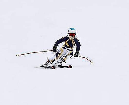 Sarah Escobar skis in the 2022 Winter Olympics (Photo provided by Elena Escobar)