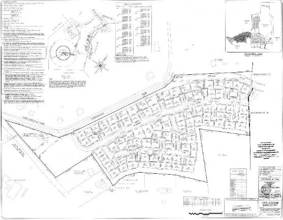 Part of the Greens' site plan