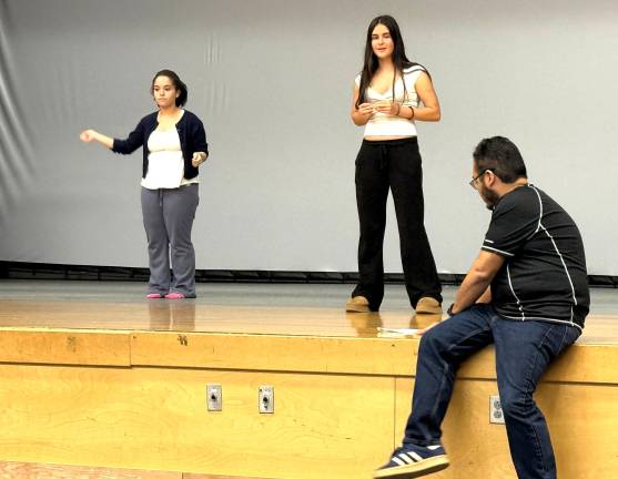Chester Academy teachers Jen Daly and Christopher De Lao have teamed up on a cross-disciplinary project that pairs student poetry and interpretive dance.