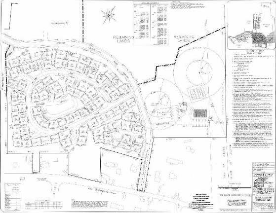 Part of the Greens' site plan