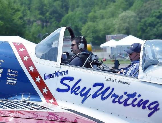 Nathan Hammond, the “Ghost Writer,” gets ready to take flight.