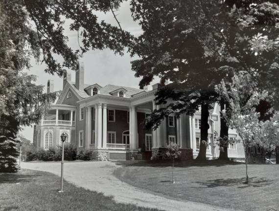 The Haight Mansion was a historic mid-19th-century estate located on Main Street in the Village of Goshen. It has since been demolished, Photo provided by The Friends of the Goshen Library.