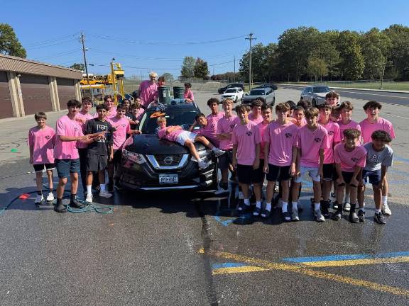 The boys soccer team took the day’s second shift.