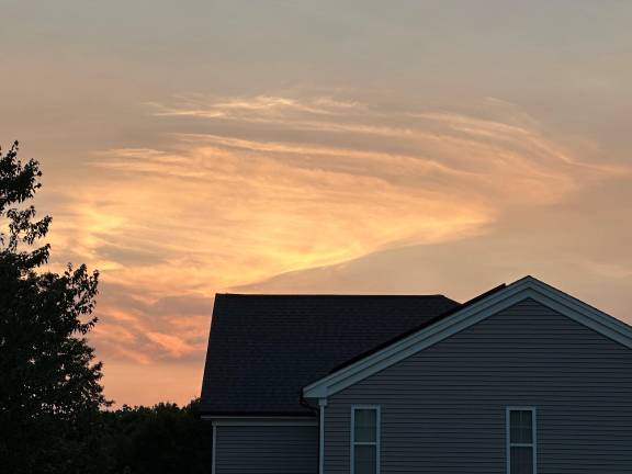 A smoky sunset in Goshen. Photo: John Hoover