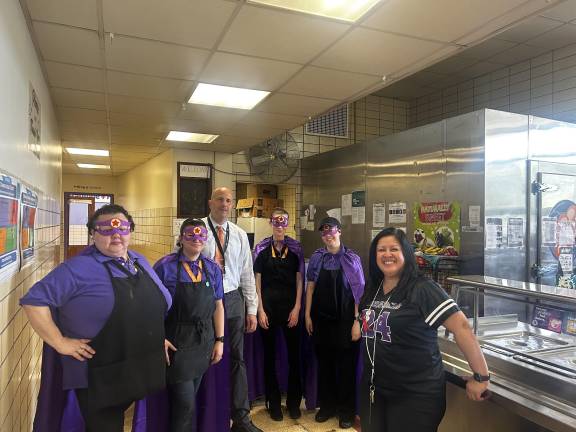 Cafeteria staff at Central Valley Elementary. Photo provided.