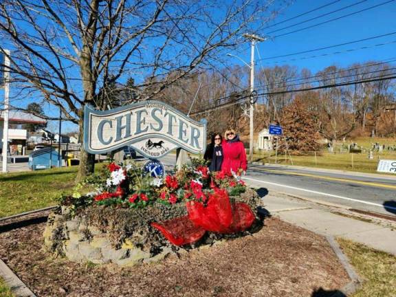 Kiwanis Club spruces up Chester sign for the season