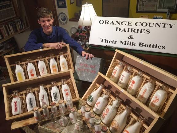 Alex Prizgintas of Monroe will present a history of the dairy industry here in Orange County at the Chester Historical Society meeting, Sunday, March 5.