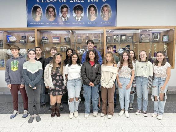 Goshen High School students were recognized for their academic achievements by the College Board National Recognition Program. Missing from the photo is Serena Yeddu.