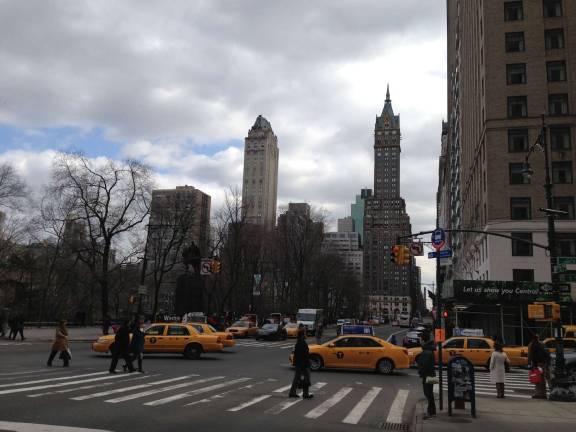 Crosswalks at Central Park South and Sixth Avenue. Photo: Antonio Fucito, via flickr