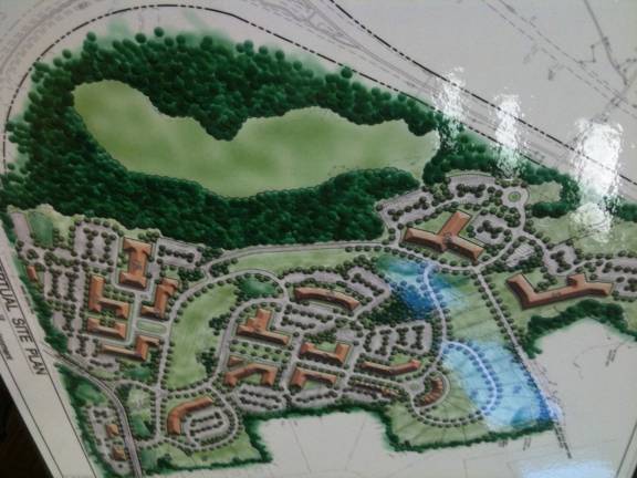 A site plan submitted by Mountco after reducing the number of planned residences from a high of 907.
