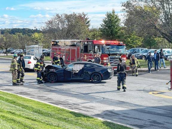 On the afternoon of Sept. 30, a car crash took place on Matthews Street in Goshen near the park and ride.