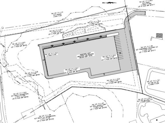 The proposed warehouse on Davidson Drive.