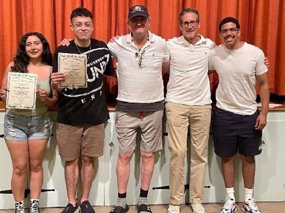 From left:<b> </b>Stephanie Hernandez-Garcia, Paolo Baglietto, David Patrick Wilson, Creighton Dent, Joelvis Alcantora.