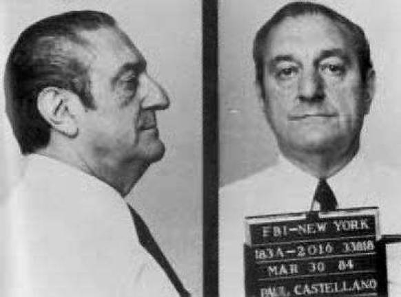An FBI mugshot of Gambino crime family boss Paul Castellano in 1984. The picture of the Mafia chieftain, known as &#x201c;Big Paul,&#x201d; was taken a year before he was assassinated, on December 16, 1985 outside Sparks Steak House. Photo: FBI, via Wikimedia Commons