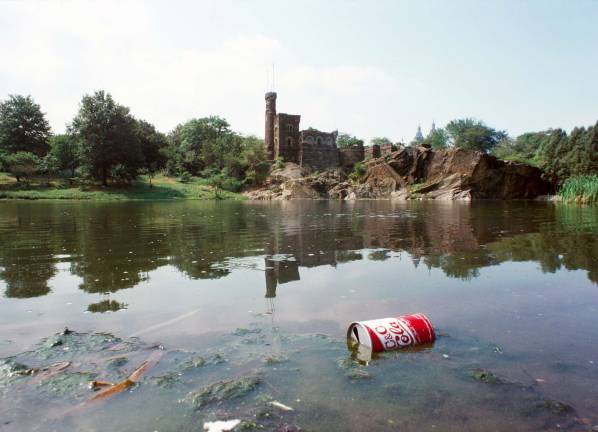 &quot;C &amp; C Cola,&quot; Belvedere Castle, Central Park, 1978. Photographer unknown