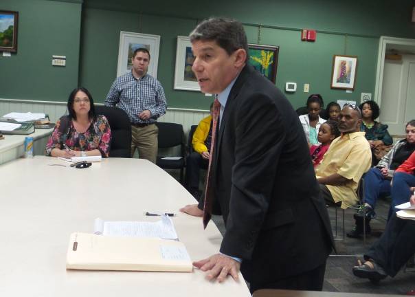 Jay Myrow, representing the Orange County Gospel Fellowship (Photo by Frances Ruth Harris)