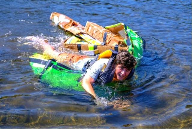 Sink or swim at the Cardboard Boat Regatta.