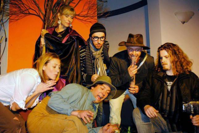 Local actors perform a scene at Cornerstone Theatre Arts in Goshen.