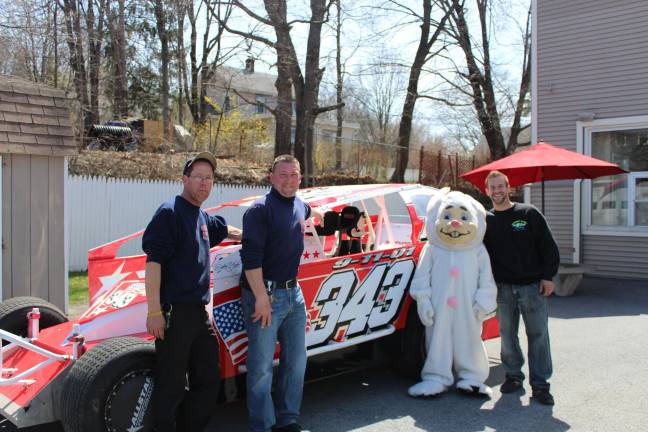 A special visitor at Goshen Car Wash