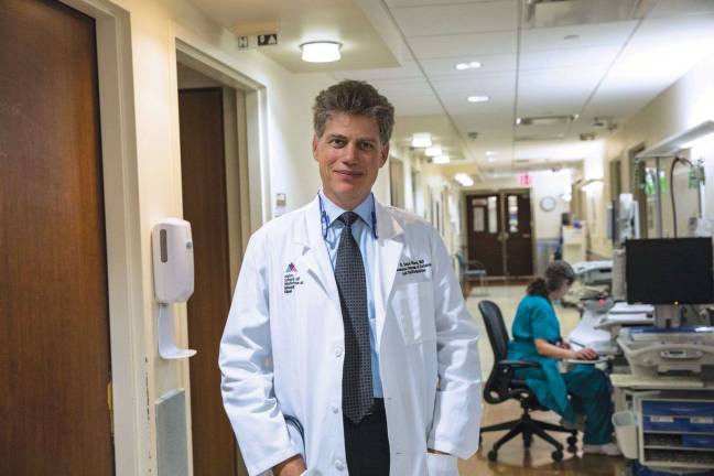 R. Sean Morrison, MD, at the Wiener Family Palliative Care Unit at The Mount Sinai Hospital. Photo: Mount Sinai Health System.