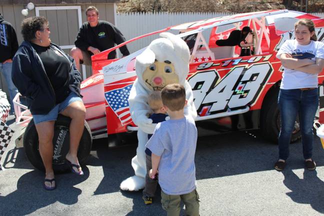 A special visitor at Goshen Car Wash