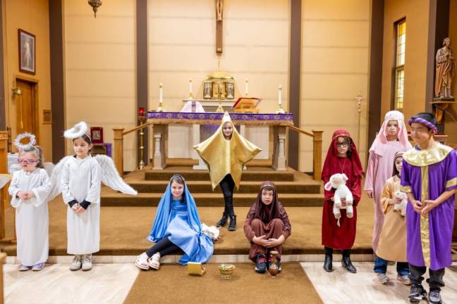 Local kids participate in Christmas pageant