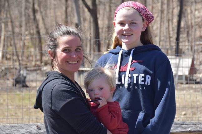 Cheesemaker Jesse Clark, who farms in Vernon, NJ, drove her signature white minivan over to Chester last week with daughter Esme and son Zeke, sourcing free-range eggs to try to satisfy exploding customer demand.