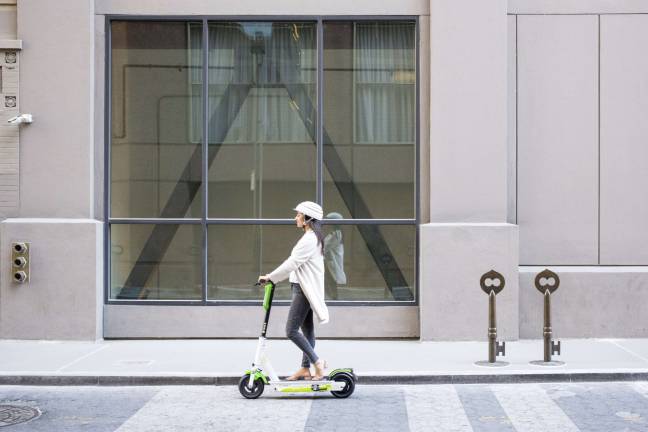 An e-scooter sharing program similar to those operated in San Diego and other cities by companies such as Lime and Bird could soon be given the green light to launch in New York City on a trial basis. Photo courtesy of Lime