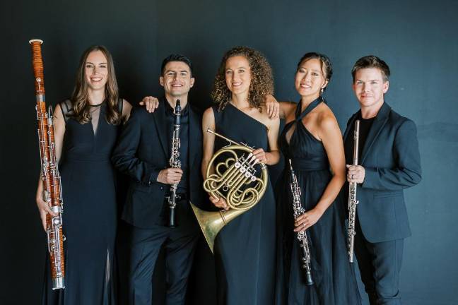 Music. Two Windsync Woodwind Quintet performances