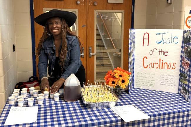 CES’s Around the World Art Show &amp; Multicultural Family Night featured a variety of foods.