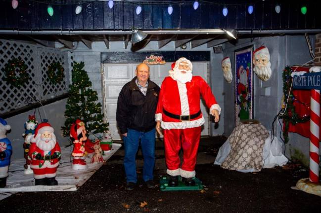 Vincent Poloniak started the Spanktown Road holiday display 50 years ago, building figurines himself after his daughter requested Christmas decorations. Photo: Sammie Finch.