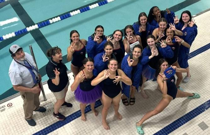 Girls swim team tops Wallkill and Middletown