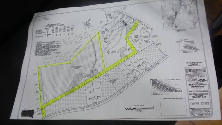 Oak Woods subdivision map