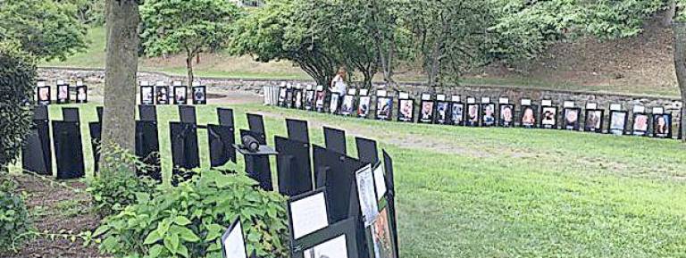The Black Poster Project and Alumni in Recovery will sponsor “Silent Memorials,” an exhibit of lives lost to addiction on Saturday, Aug. 7, from 1 to 5 p.m. at Crane Park on Millpond Parkway in the Village of Monroe.