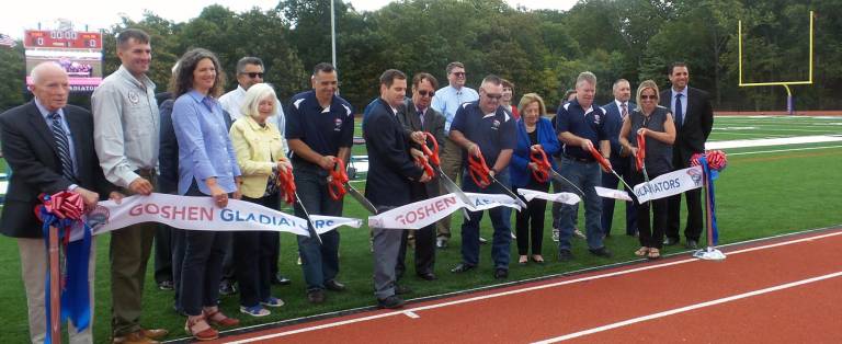 Dignitaries cut the ribbon. Guest speakers included Jen Metzger, New York State Senator, 42nd District; Colin Schmitt, New York State Assemblyman, 99th District, William J. Hecht, Orange-Ulster BOCES District Superintendent.