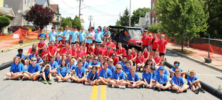 Participants in the 25th Port Jervis Soap Box Derby.