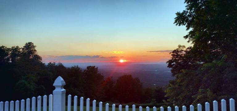 Final sunset from the Bellvale Creamery by Mary Cathryn Roth.