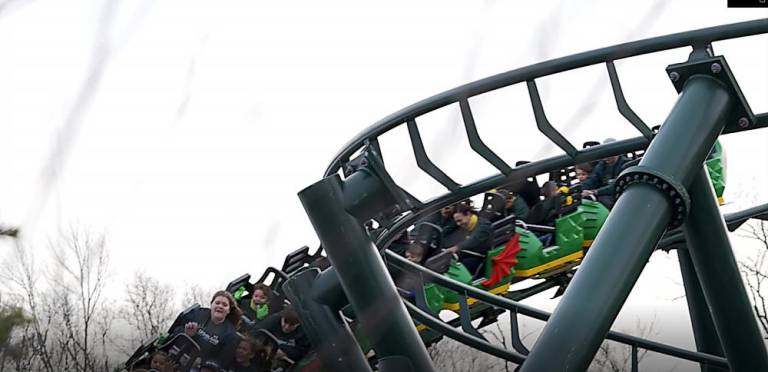 St. Therese students try out Dragon Coaster at Legoland