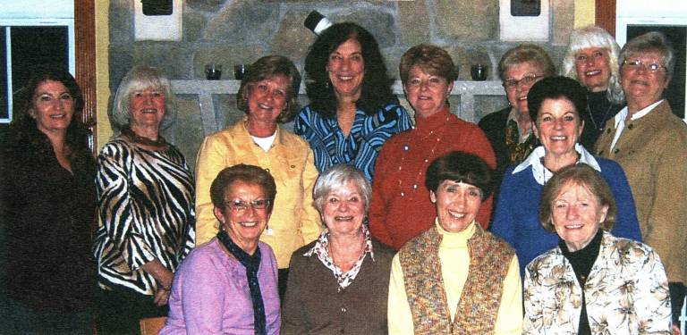 First row (from left): Linda Myers, Mary-Gray Griffith, Trudi Graham, and Pat Strong. Second row: Gerry Rosina, Judy Green, Eveline White, Rose Volaski, Diane Shubach, Joyce Gooss, Eileen McGovern, Diane Leo, and Maureen Quattrini (Photo by Geri Corey)