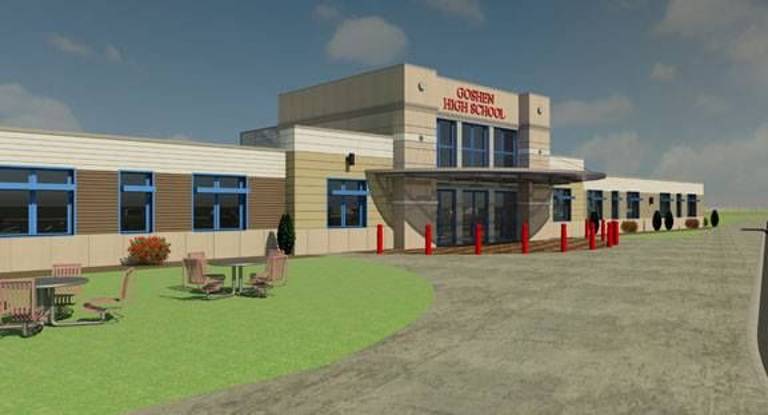 An architectural rendering of the new capital project