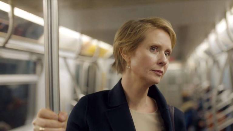 Cynthia Nixon in a 2-minute video statement unveiling her candidacy for New York governor. Courtesy CynthiaForNewYork.com
