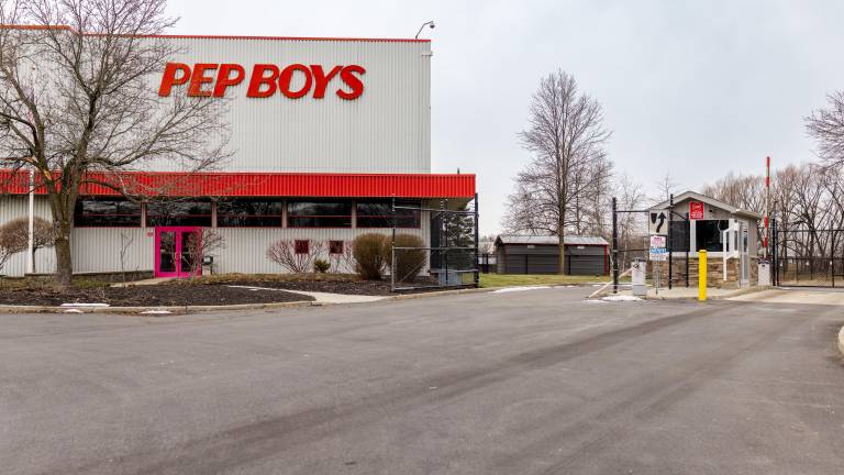 The vacant warehouse in the Chester Industrial Park.
