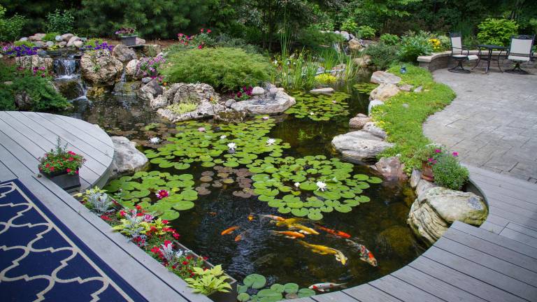 One of many water features to see during this year’s Water Garden &amp; Pond Tour, hosted by Garden State Koi.