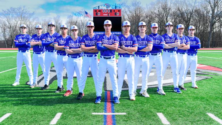 The Goshen High School baseball team.