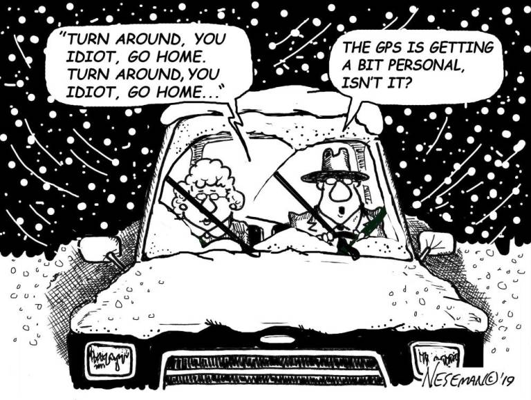 Cartoon GPS ADVICE