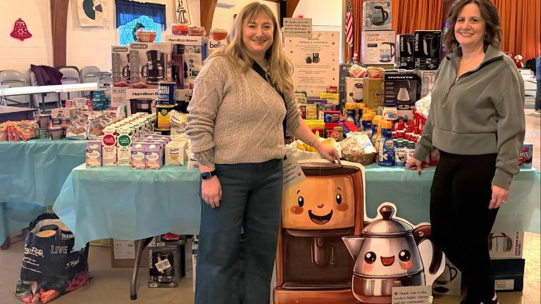 Rose Chiocchi, Library Director and Erica Gati, Human Resources.