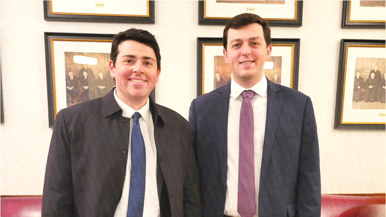 Goshen High School Class of 2018 graduates Anthony Palazzola and James Lindeman.