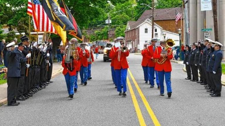 The Franklin Band marches in the Memorial Day Parade last year in Franklin. (File photo by Maria Kovic)
