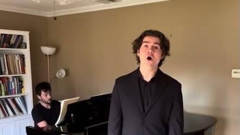 Desmond Mulready, the 2025 Grand Scholarship Recipient ($10,000), who was a senior at Kingston H.S. and now attends the Eastman School of Music.