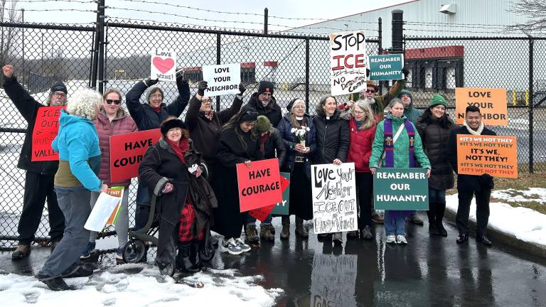 Faith leaders and advocates speak out against Chester ICE facility, despite reports saying the agency was not moving forward.